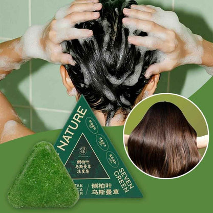 Natural Herbal Anti-Hair Loss Shampoo Soap for Scalp Care and Hair Strengthening